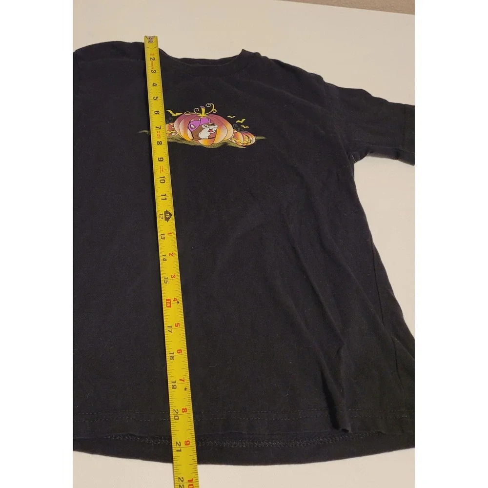Buc-ee's Halloween Graphic Tee Kids S Black Haunt It Pumpkin Shirt Spooky Fall